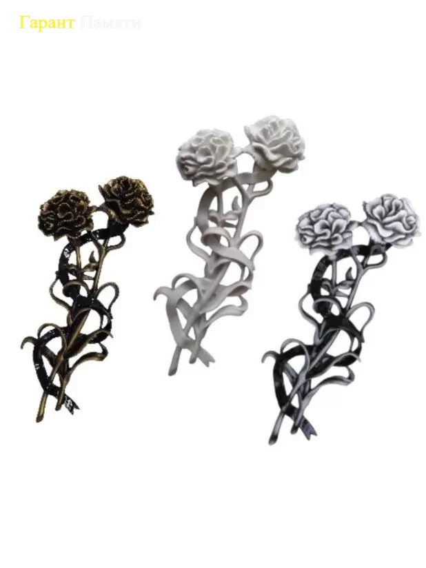 Гвоздики (№25)-барельеф